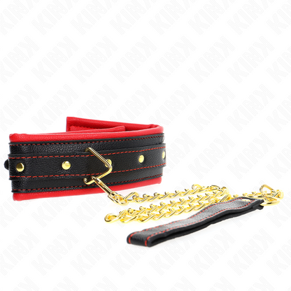 KINK - COLLANA CON CINTURINO IN SIMILPELLE SPUGNA MODELLO 2 REGOLABILE 37-54 CM X 3 CM - KINK COLLAR & GAG | Lingerie Harness Boutique