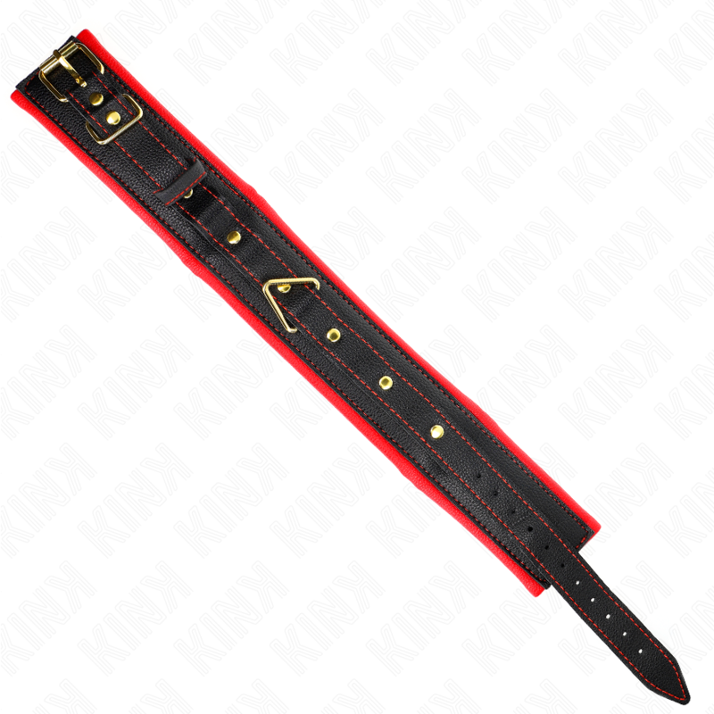 KINK - COLLANA CON CINTURINO IN SIMILPELLE SPUGNA MODELLO 2 REGOLABILE 37-54 CM X 3 CM - KINK COLLAR & GAG | Lingerie Harness Boutique