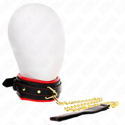 KINK - COLLANA CON CINTURINO IN SIMILPELLE SPUGNA MODELLO 2 REGOLABILE 37-54 CM X 3 CM - KINK COLLAR & GAG | Lingerie Harness Boutique