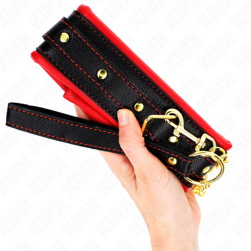 KINK - COLLANA CON CINTURINO IN SIMILPELLE SPUGNA MODELLO 2 REGOLABILE 37-54 CM X 3 CM - KINK COLLAR & GAG | Lingerie Harness Boutique
