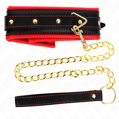 KINK - COLLANA CON CINTURINO IN SIMILPELLE SPUGNA MODELLO 2 REGOLABILE 37-54 CM X 3 CM - KINK COLLAR & GAG | Lingerie Harness Boutique