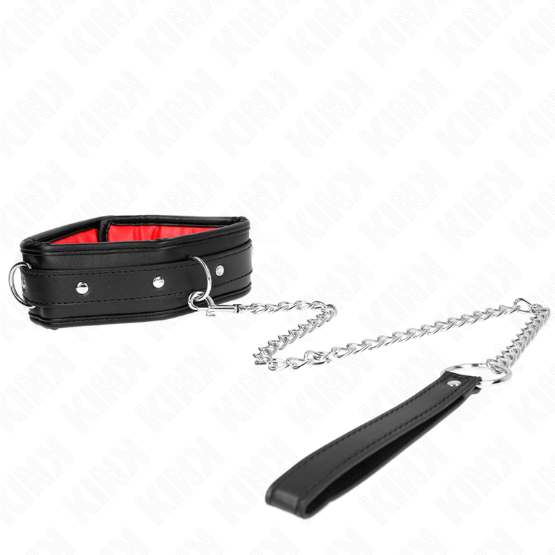 KINK - COLLANA CON CINTURINO IN SIMILPELLE SPUGNA MODELLO 3 REGOLABILE 37-54 CM X 3 CM - KINK COLLAR & GAG | Lingerie Harness Boutique
