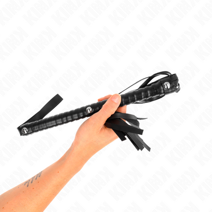 KINK - WHIP WITH BLACK TEXTURED HANDLE 48.5 CM