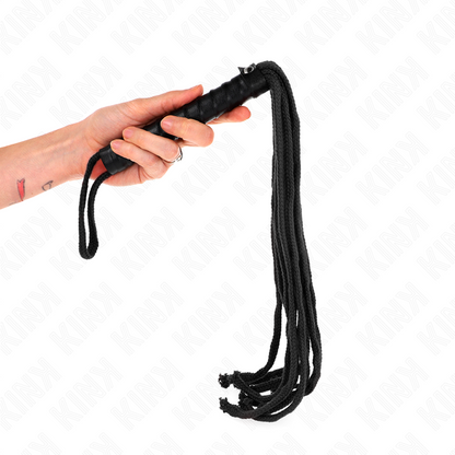 KINK - FRUSTA IN CORDA NERA 56 CM - KINK IMPACT & TOUCH | Lingerie Harness Boutique