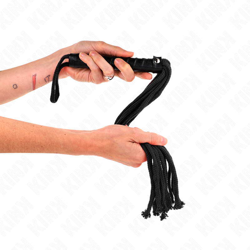 KINK - FRUSTA IN CORDA NERA 56 CM - KINK IMPACT & TOUCH | Lingerie Harness Boutique