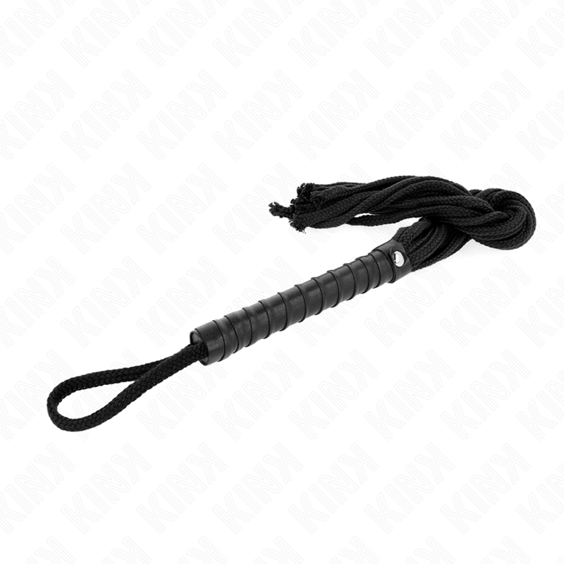 KINK - FRUSTA IN CORDA NERA 56 CM - KINK IMPACT & TOUCH | Lingerie Harness Boutique