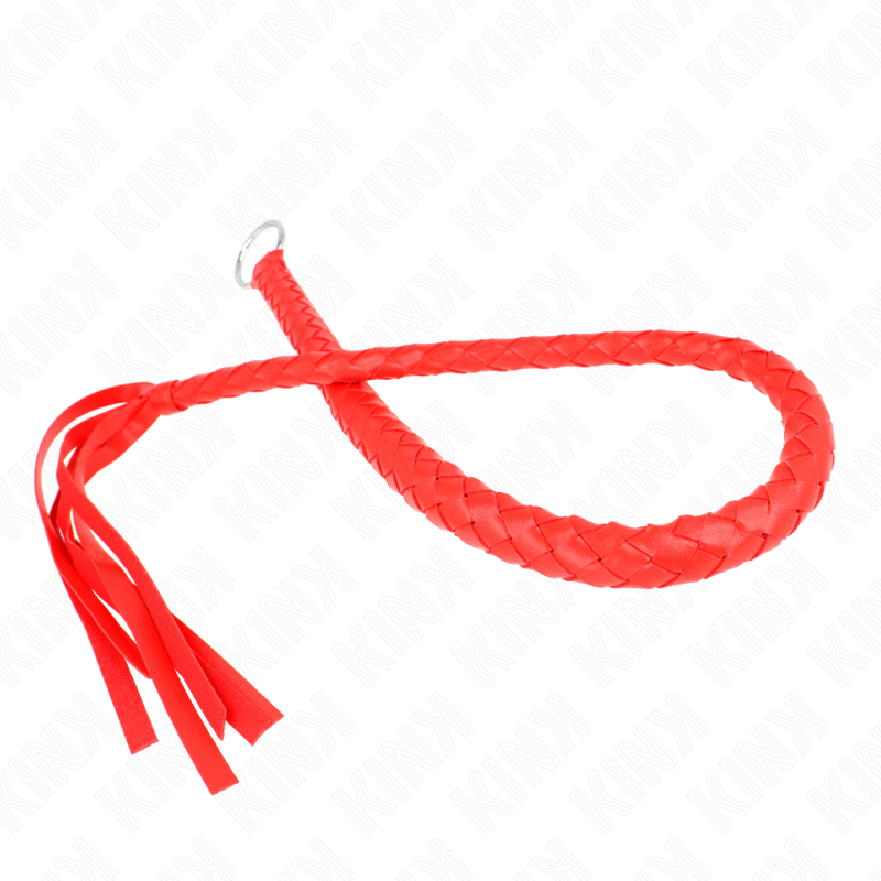 KINK - FRUSTA SERPENTE CON ANELLO MANO ROSSO 65 CM - KINK IMPACT & TOUCH | Lingerie Harness Boutique