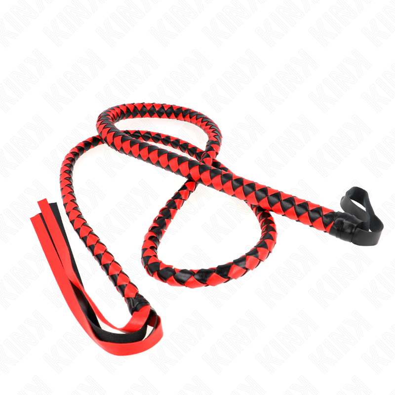 KINK - RED LONG SNAKE WHIP 210 CM