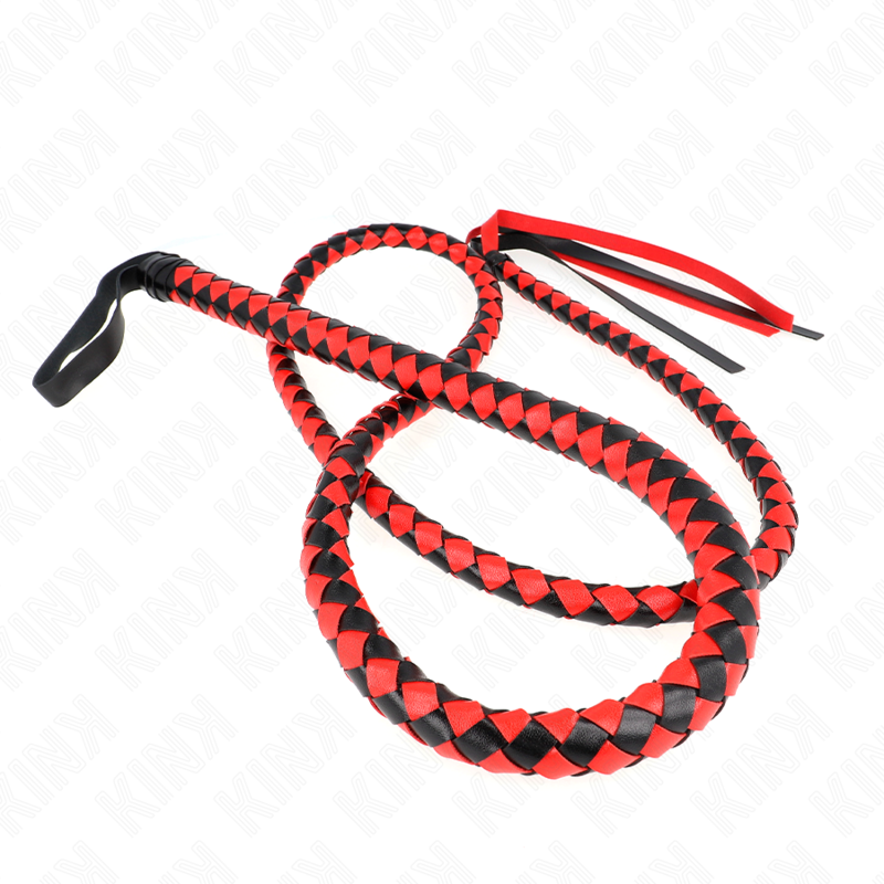 KINK - RED LONG SNAKE WHIP 210 CM