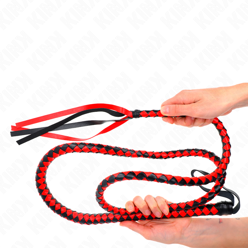 KINK - RED LONG SNAKE WHIP 210 CM