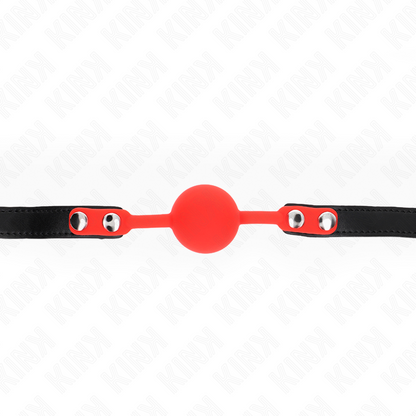 KINK - BALLA IN SILICONE 4 CM CON SERRATURA 60 x 2 CM - KINK COLLAR & GAG | Lingerie Harness Boutique