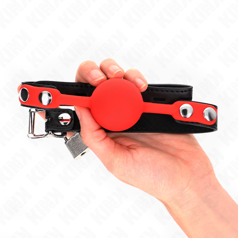 KINK - BALLA IN SILICONE 4 CM CON SERRATURA 60 x 2 CM - Lingerie Harness Boutique | Lingerie Harness Boutique