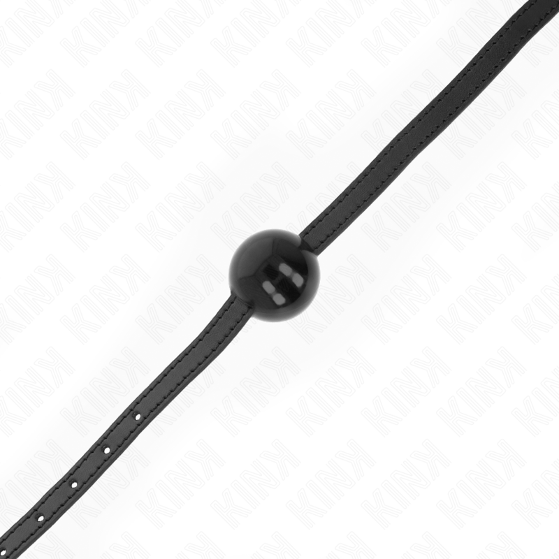 KINK - PALLA SINGOLA NERA GAG 4 CM 65 x 1,5 CM - KINK COLLAR & GAG | Lingerie Harness Boutique