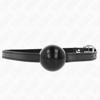 KINK - PALLA SINGOLA NERA GAG 4 CM 65 x 1,5 CM - KINK COLLAR & GAG | Lingerie Harness Boutique