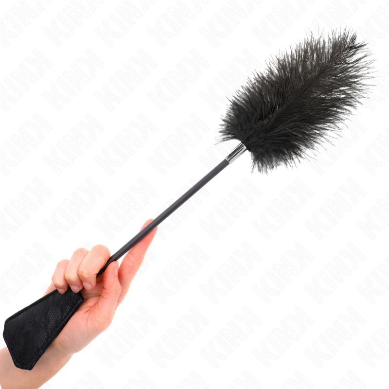 KINK - PIUME DI STRUZZO PER SOLLETICO CON PIZZO PALLET 56 CM - Lingerie Harness Boutique | Lingerie Harness Boutique