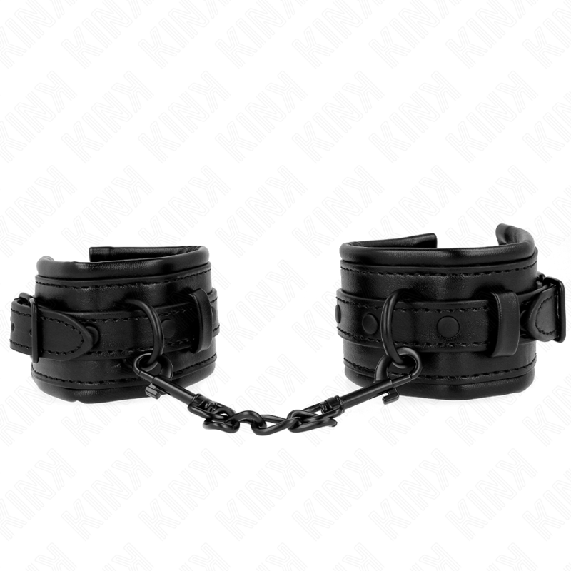 KINK - RESISTENZA DA POLSO NERA REGOLABILE 20-30 CM X 6 CM - KINK COLLAR & GAG | Lingerie Harness Boutique