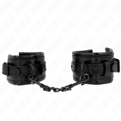 KINK - RESISTENZA DA POLSO NERA REGOLABILE 20-30 CM X 6 CM - KINK COLLAR & GAG | Lingerie Harness Boutique