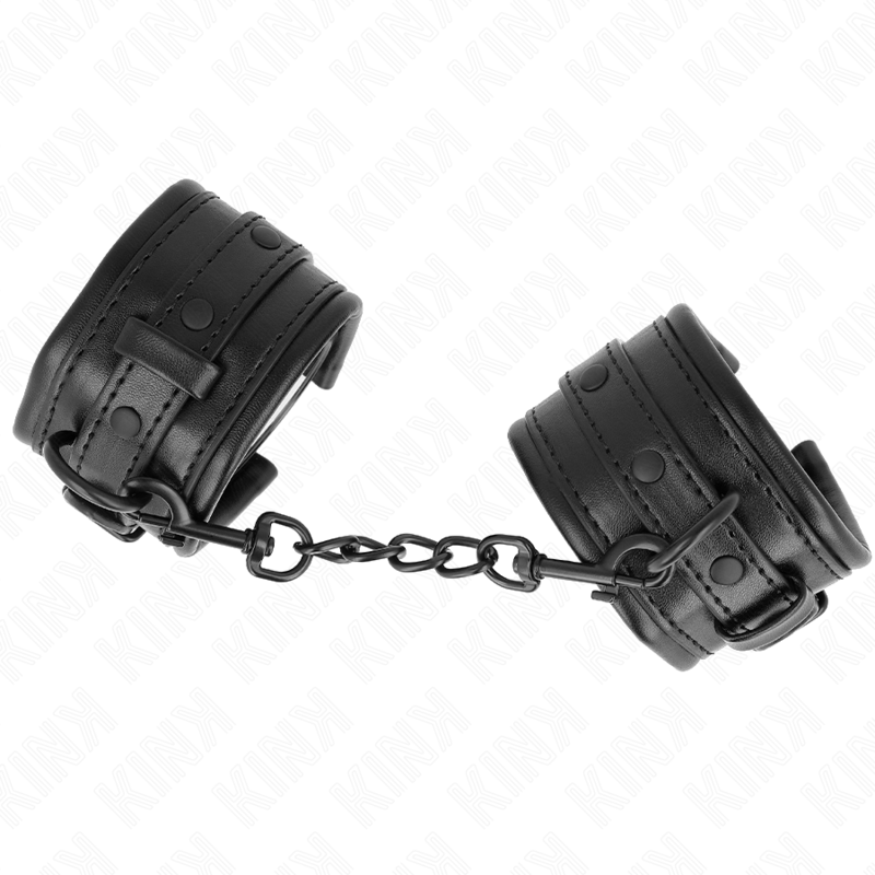 KINK - RESISTENZA DA POLSO NERA REGOLABILE 20-30 CM X 6 CM - KINK COLLAR & GAG | Lingerie Harness Boutique