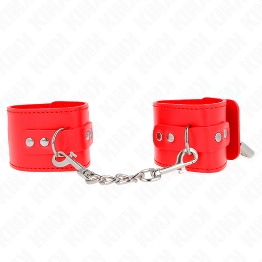 KINK - WRIST RESISTANCE WITH RED PADLOCK CLOSURE ADJUSTABLE 16-23 CM X 5.5 CM