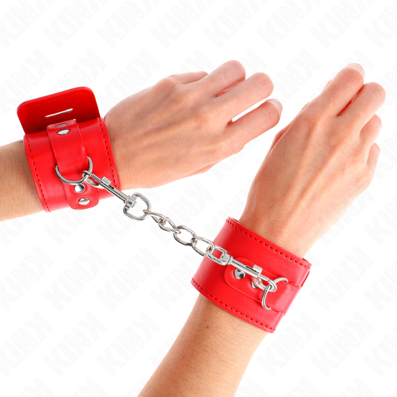 KINK - WRIST RESISTANCE WITH RED PADLOCK CLOSURE ADJUSTABLE 16-23 CM X 5.5 CM