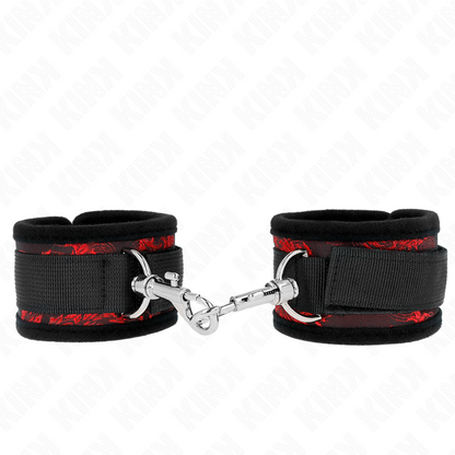 KINK - POLSO SCANDALO ROSSO-NERO - KINK COLLAR & GAG | Lingerie Harness Boutique