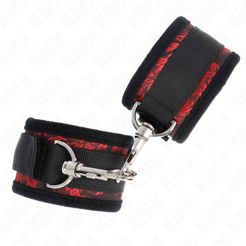 KINK - POLSO SCANDALO ROSSO-NERO - KINK COLLAR & GAG | Lingerie Harness Boutique