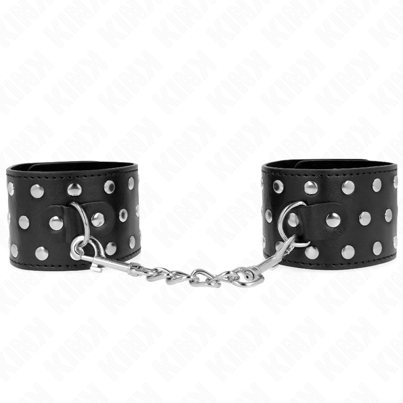 KINK - RESISTENZA DA POLSO PUNK REGOLABILE 19-24 CM X 5,5 CM - KINK COLLAR & GAG | Lingerie Harness Boutique