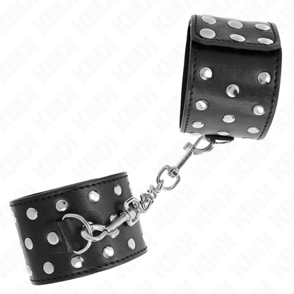 KINK - RESISTENZA DA POLSO PUNK REGOLABILE 19-24 CM X 5,5 CM - KINK COLLAR & GAG | Lingerie Harness Boutique