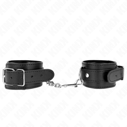 KINK - RESISTENZA DA POLSO SOTTILE NERA REGOLABILE 21-33 CM - KINK COLLAR & GAG | Lingerie Harness Boutique