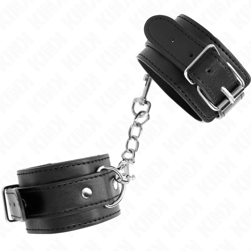 KINK - RESISTENZA DA POLSO SOTTILE NERA REGOLABILE 21-33 CM - KINK COLLAR & GAG | Lingerie Harness Boutique