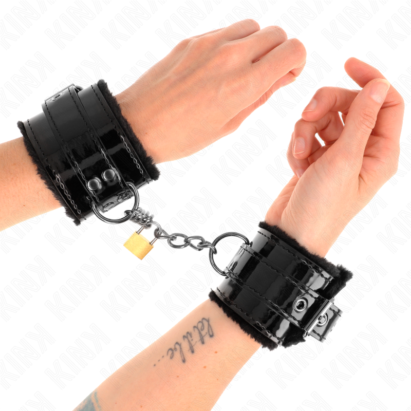 KINK - RESISTENZA DA POLSO LEGGERA CON SERRATURA IN RAME REGOLABILE 17-29 CM X 5,5 CM - KINK COLLAR & GAG | Lingerie Harness Boutique