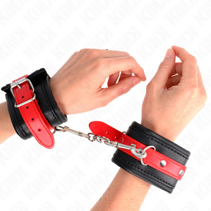 KINK - BLACK WRIST RESISTANCE WITH ADJUSTABLE RED BELT 17-28 CM X 6 CM