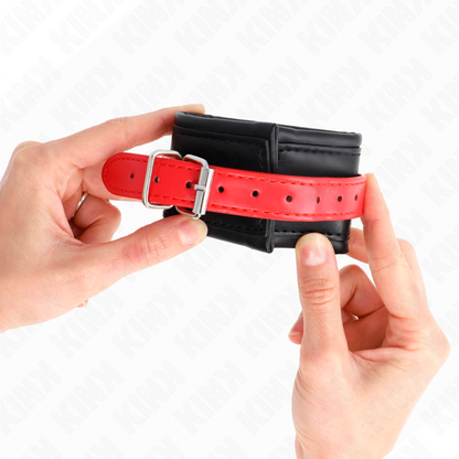 KINK - BLACK WRIST RESISTANCE WITH ADJUSTABLE RED BELT 17-28 CM X 6 CM