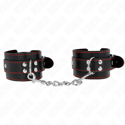 KINK - BLACK WRIST RESISTANCE WITH RED LINING ADJUSTABLE 20-28 CM X 5.5 CM