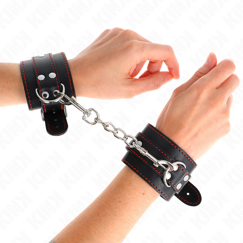 KINK - BLACK WRIST RESISTANCE WITH RED LINING ADJUSTABLE 20-28 CM X 5.5 CM