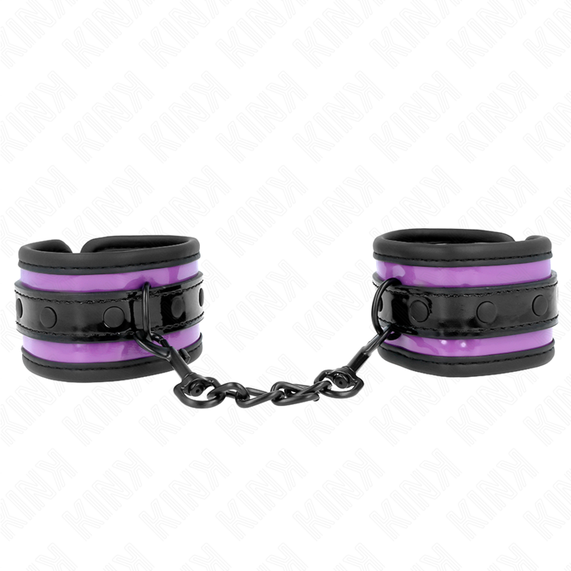 KINK - RESISTENZA DA POLSO IN NEOPRENE VIOLA CHIARO REGOLABILE 21-28 CM X 5 CM - KINK COLLAR & GAG | Lingerie Harness Boutique