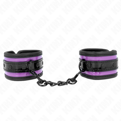 KINK - RESISTENZA DA POLSO IN NEOPRENE VIOLA CHIARO REGOLABILE 21-28 CM X 5 CM - KINK COLLAR & GAG | Lingerie Harness Boutique
