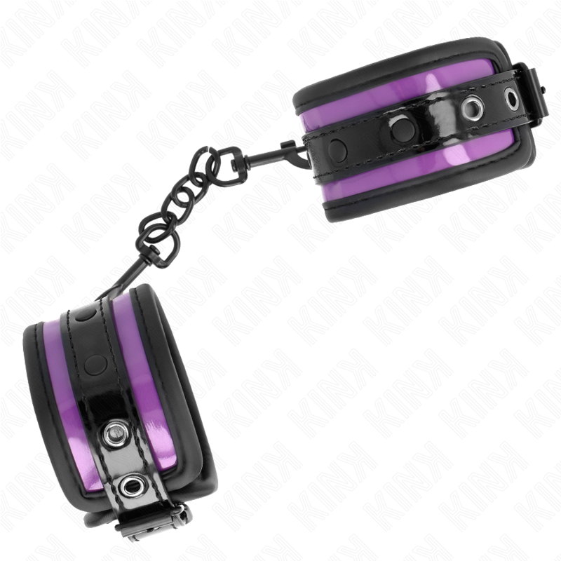 KINK - RESISTENZA DA POLSO IN NEOPRENE VIOLA CHIARO REGOLABILE 21-28 CM X 5 CM - KINK COLLAR & GAG | Lingerie Harness Boutique