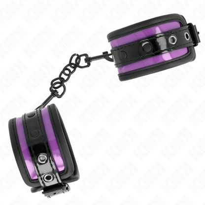 KINK - RESISTENZA DA POLSO IN NEOPRENE VIOLA CHIARO REGOLABILE 21-28 CM X 5 CM - KINK COLLAR & GAG | Lingerie Harness Boutique