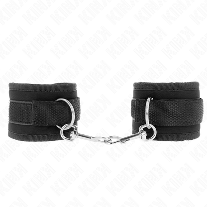 KINK - BLACK NYLON HOOK&amp;LOOP WRIST WRAP MODEL 2 ADJUSTABLE 18-35 CM X 6 CM