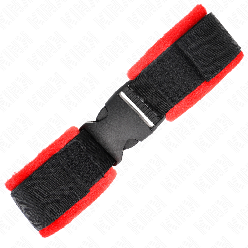 KINK - TENUTA DA POLSO IN NYLON HOOK&LOOP NERA MODELLO 1 AJDUSTABLE 25-35 CM X 6 CM - KINK COLLAR & GAG | Lingerie Harness Boutique