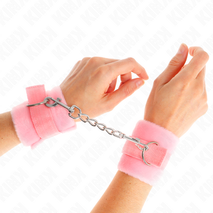 KINK - PINK BEGINNERS FUR CUFFS 30 X 7 CM