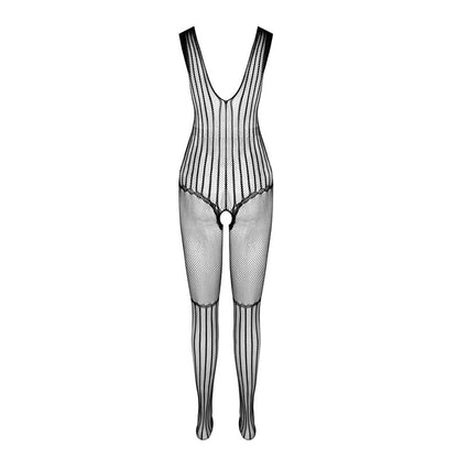 PASSION - BS 103 BODYSTOCKING BIANCO TAGLIA UNICA - PASSION WOMAN BODYSTOCKINGS | Lingerie Harness Boutique