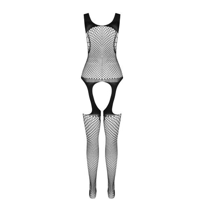 PASSION - BS 104 BODYSTOCKING NERO TAGLIA UNICA - PASSION WOMAN BODYSTOCKINGS | Lingerie Harness Boutique