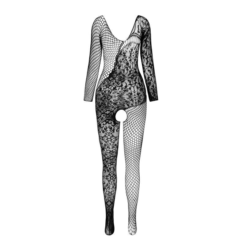 PASSION - BS 107 BODYSTOCKING BIANCO TAGLIA UNICA - PASSION WOMAN BODYSTOCKINGS | Lingerie Harness Boutique