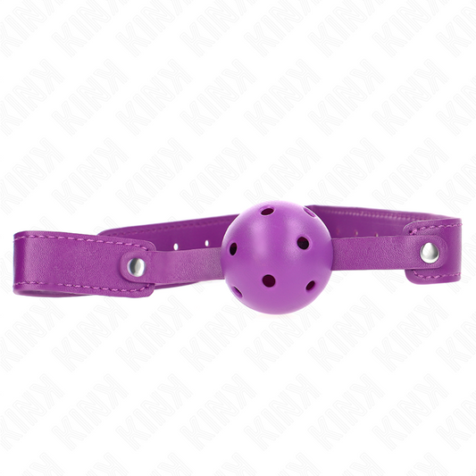 KINK - PALLA TRASPIRANTE VIOLA 4.5 CMGAG 65 x 2.5 CM - KINK IMPACT & TOUCH | Lingerie Harness Boutique
