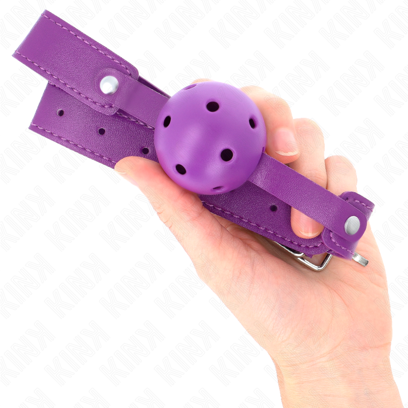 KINK - PALLA TRASPIRANTE VIOLA 4.5 CMGAG 65 x 2.5 CM - KINK IMPACT & TOUCH | Lingerie Harness Boutique