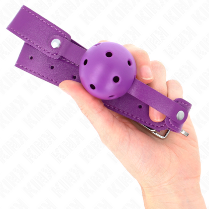 KINK - PALLA TRASPIRANTE VIOLA 4.5 CMGAG 65 x 2.5 CM - KINK IMPACT & TOUCH | Lingerie Harness Boutique