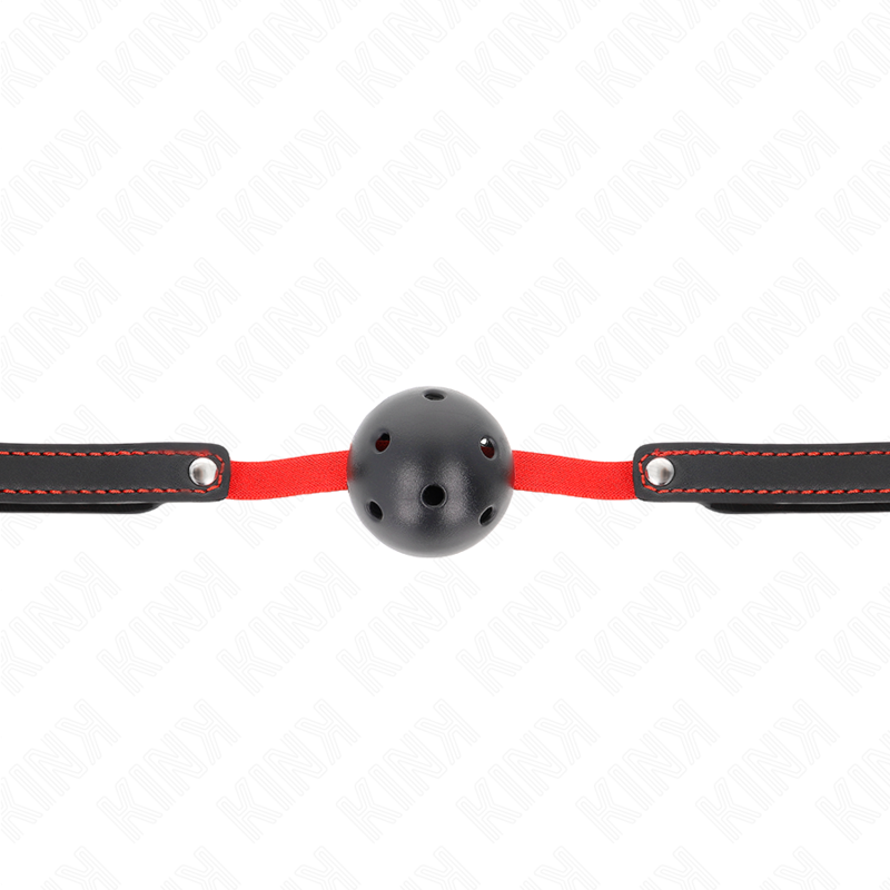KINK - BAVAGLIO HOLLOW HARD BOCCA 4,5 CM CON CINTURA ELASTICA 56 x 1,5 CM - KINK COLLAR & GAG | Lingerie Harness Boutique