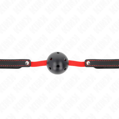 KINK - BAVAGLIO HOLLOW HARD BOCCA 4,5 CM CON CINTURA ELASTICA 56 x 1,5 CM - KINK COLLAR & GAG | Lingerie Harness Boutique